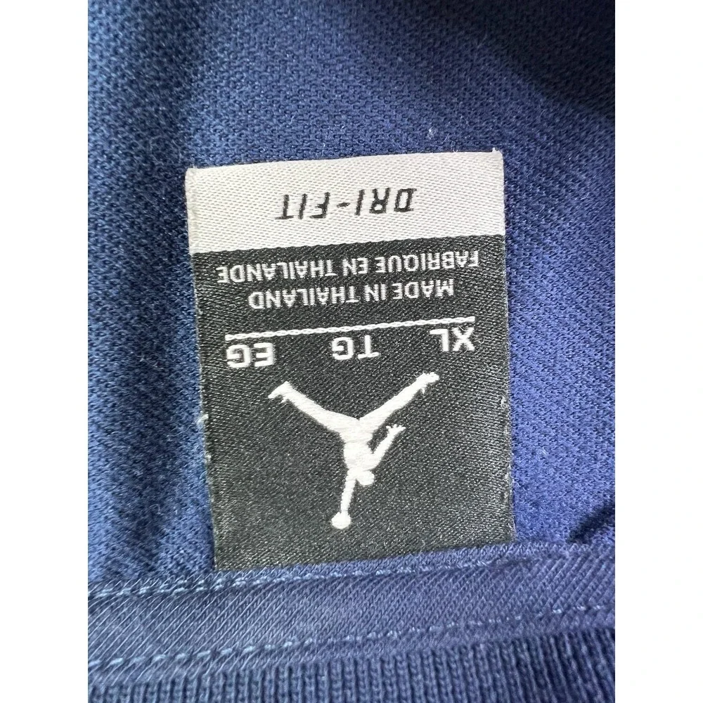 Western Washington Vikings Shirt Mens XL Blue College Soccer Jordan Dri Fit Polo
